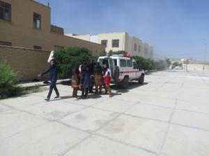 مانور پدافند غیرعامل در مدارس بهاباد