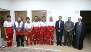 بازدید بخشدار و مسئولین سنگ آهن بافق از پایگاه امداد و نجات جاده ای سه چاهون