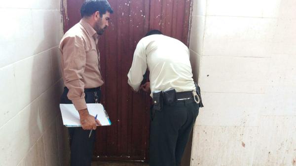 پلمپ یک واحد مرغداری غیر مجاز در شهرستان میبد